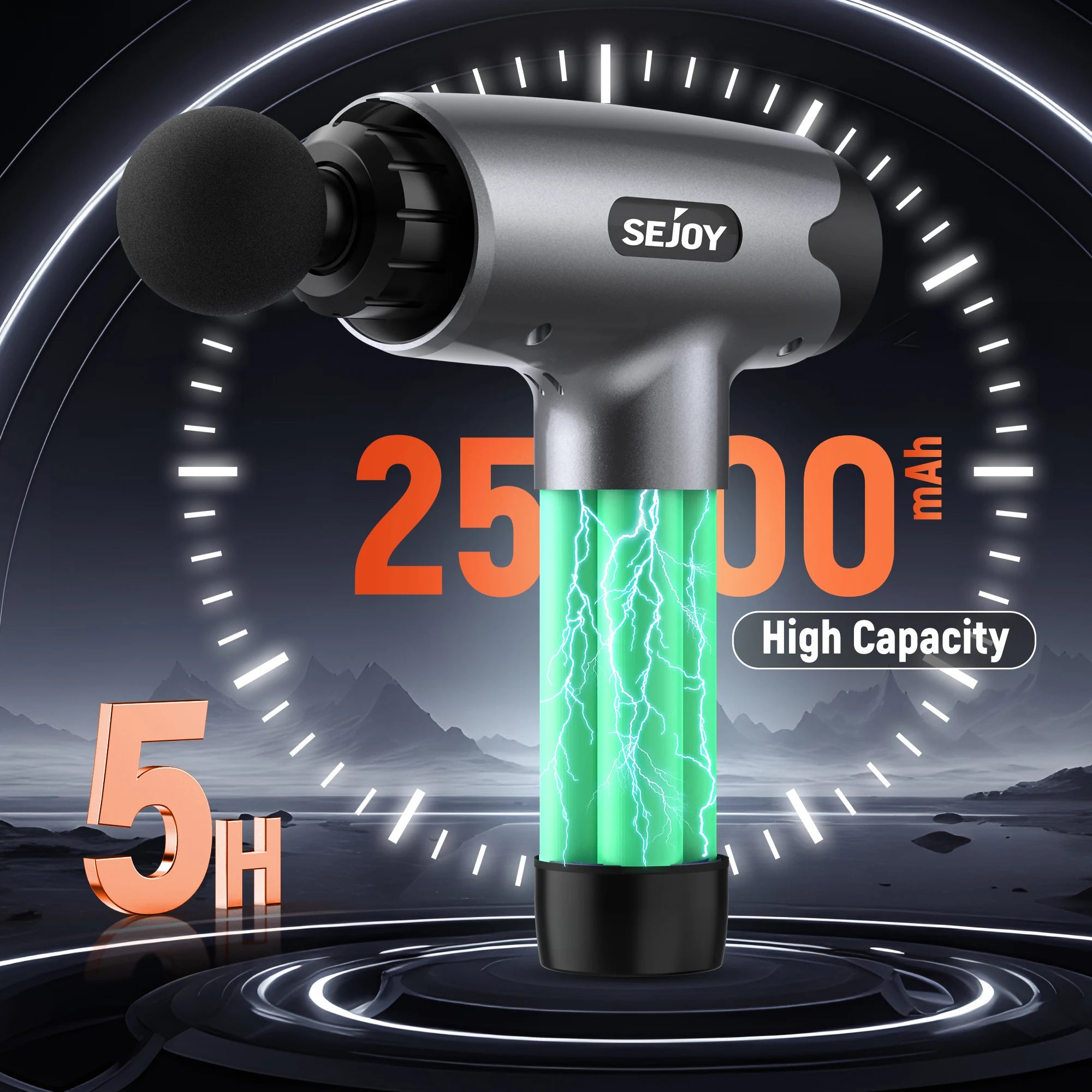 Deep-Tissue Massage Gun – 10 Interchangeable Heads & 30 Speed Levels for Full-Body Recovery