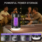 Portable Bug Zapper – Rechargeable Wireless Mosquito Killer with Built-in Light & 2000mAh Battery for Outdoor Adventures, Garden & Yard