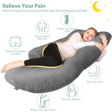 Pregnancy Body Pillow for Sleeping – Large U-Shaped Maternity Pillow for Full Body Support & Comfortable Rest