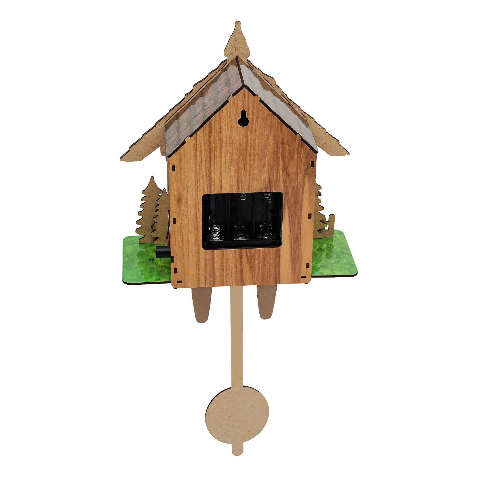 Cuckoo Wooden Wall Clock with Pendulum – Retro Hanging Clock for Bedroom, Living Room & Office Décor