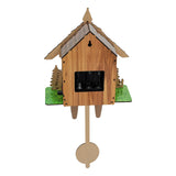 Cuckoo Wooden Wall Clock with Pendulum – Retro Hanging Clock for Bedroom, Living Room & Office Décor