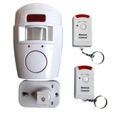 🚨 Wireless Motion Sensor Alarm – PIR Infrared Detector with 2 Remote Controls, Battery Powered for Home & Garage
