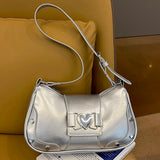 Women’s PU Leather Waterproof Satchel – Large Capacity Armpit Bag with Adjustable Strap (Y2K Style)