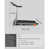 2.5HP Foldable Treadmill – 12 km/h Home Cardio Machine with LCD Monitor 💪🏡