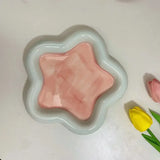 Cute Cartoon Ceramic Cat & Dog Bowl – Durable Food & Water Dish for Pets