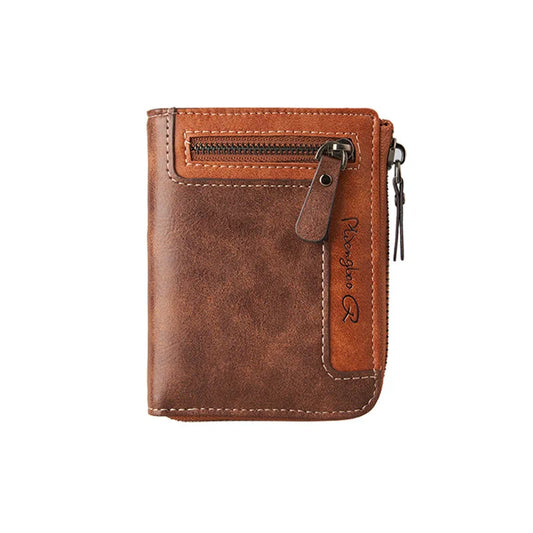 Premium Retro Short Wallet for Men – Stylish PU Leather Zipper Wallet with Multi-Function Design & Durable Craftsmanship
