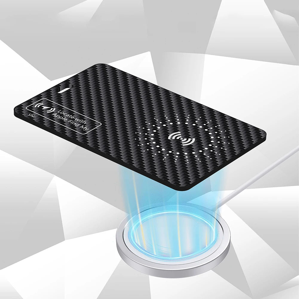 FM-23 Smart Track Card – Ultra-Thin Wallet Tracker with Wireless Charging, GPS Locator & Apple Find My Compatibility