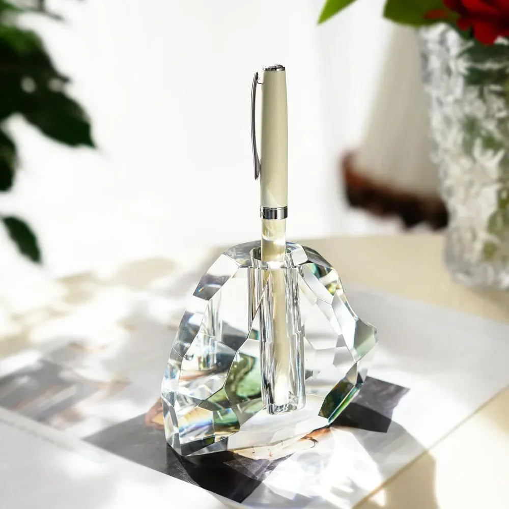 Heart-Shaped Glass Cut Pencil Holder – Desktop Pen & Tool Organizer for Office, Home & School