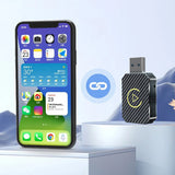 Wireless CarPlay & Android Auto Adapter – 2-in-1 Plug & Play USB Dongle Mini Box for Factory Wired CarPlay Cars
