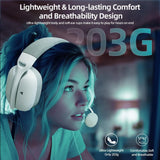 Mambasnake Attack Shark L80 Pro Gaming Headset – Lightweight Over-Ear Stereo Headphones with Mic for PC, PS5, Xbox & Laptops
