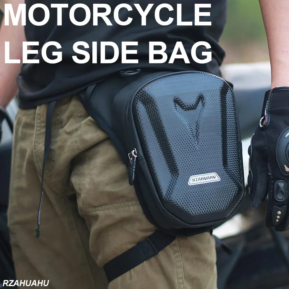 Motorcycle EVA Hard Shell Leg & Waist Bag – Outdoor Motorbike Side Pack for Phone, Tools & Riding Accessories