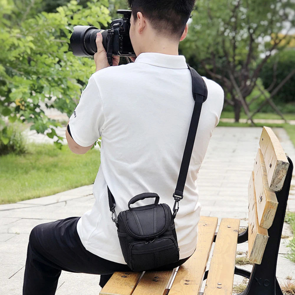 Shockproof Waterproof DSLR Camera Bag — Portable Shoulder Messenger Case for Nikon, Canon & SLR Cameras