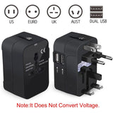 All-in-One Worldwide Travel Adapter – Universal Wall Charger with AC Power Plug for Global Use