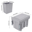 40 L Pull-Out Kitchen Waste Bin – Under-Cabinet Slide Recycling Trash Can System