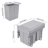 40 L Pull-Out Kitchen Waste Bin – Under-Cabinet Slide Recycling Trash Can System