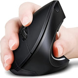 Ergonomic Wireless Vertical Mouse – 6-Button Right-Handed Design with Battery-Powered Non-Rechargeable Function