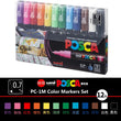 12-Color Water-Based Acrylic Marker Set – Japan UNI POSCA PC-1M (0.7 mm) for Pop Painting & Graffiti 🎨
