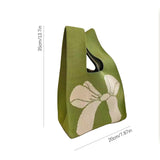Handmade Knit Mini “Knot” Wrist Bag for Women – Korean Casual Tote & Reusable Shopping Bag