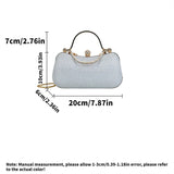Women’s Rhinestone Banquet Bag – Fashion Texture Luxury Handbag, Crossbody & Shoulder Clutch Purse for Parties & Celebrity Dinners