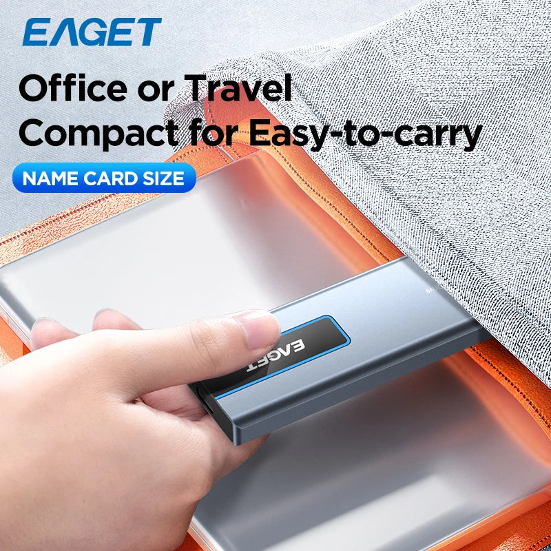 Eaget M1 Portable External SSD – High-Speed NVMe Solid State Drive 256GB/512GB/1TB/2TB, 5Gbps for Laptop, Desktop, PS4 & PS5