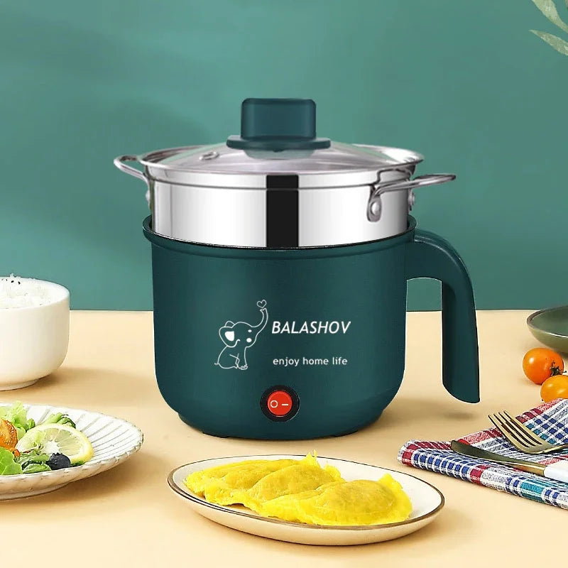 110–220V Mini Electric Cooker – Non-Stick Multi-Function Hot Pot & Steamer for 1–2 People 🍲✨