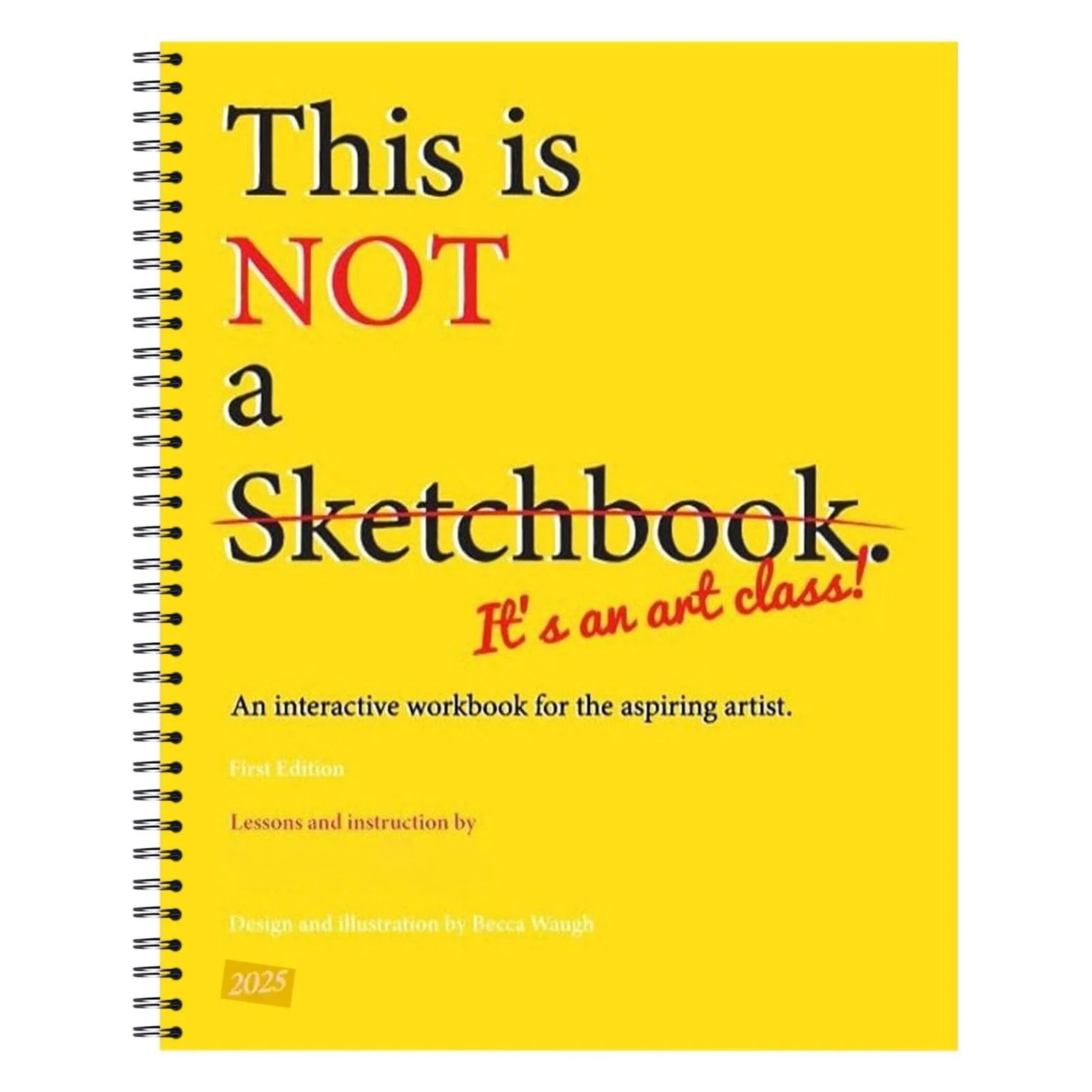 Interactive Art Class Workbook – Spiral Bound Creative Guide with Exercises & Tutorials 🎨📘