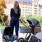 YOYKO Ultimate Travel System 3-in-1 Stroller – Lightweight Baby Carriage with ISOFIX Base, Newborn to Toddler
