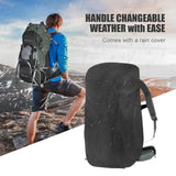 60L Internal Frame Hiking Backpack with Rain Cover – Large Capacity Outdoor Adventure Pack