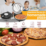 12-Inch Indoor Electric Pizza Maker Stone Oven – 1200 W Countertop Pizza Machine with Dual Temperature Control 🍕🔥