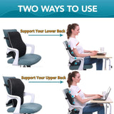 Lumbar Support Pillow – Memory Foam Back Cushion for Car, Office & Gaming Chairs, Soft Ergonomic Waist Support
