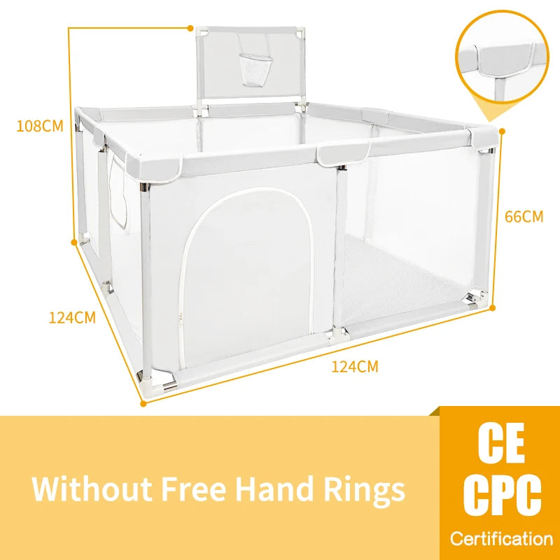 Pangdube Baby Playpen – Safe Activity Fence Playground for Children, Indoor/Outdoor Baby Games Park for 6 Months to 6 Years
