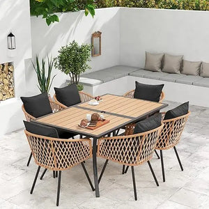 Black wicker Rattan