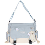 Harajuku Women’s Crossbody Bag 🎨 – Large Capacity Messenger Pouch with Zipper Pocket for Work, Sports & Travel 👜✨
