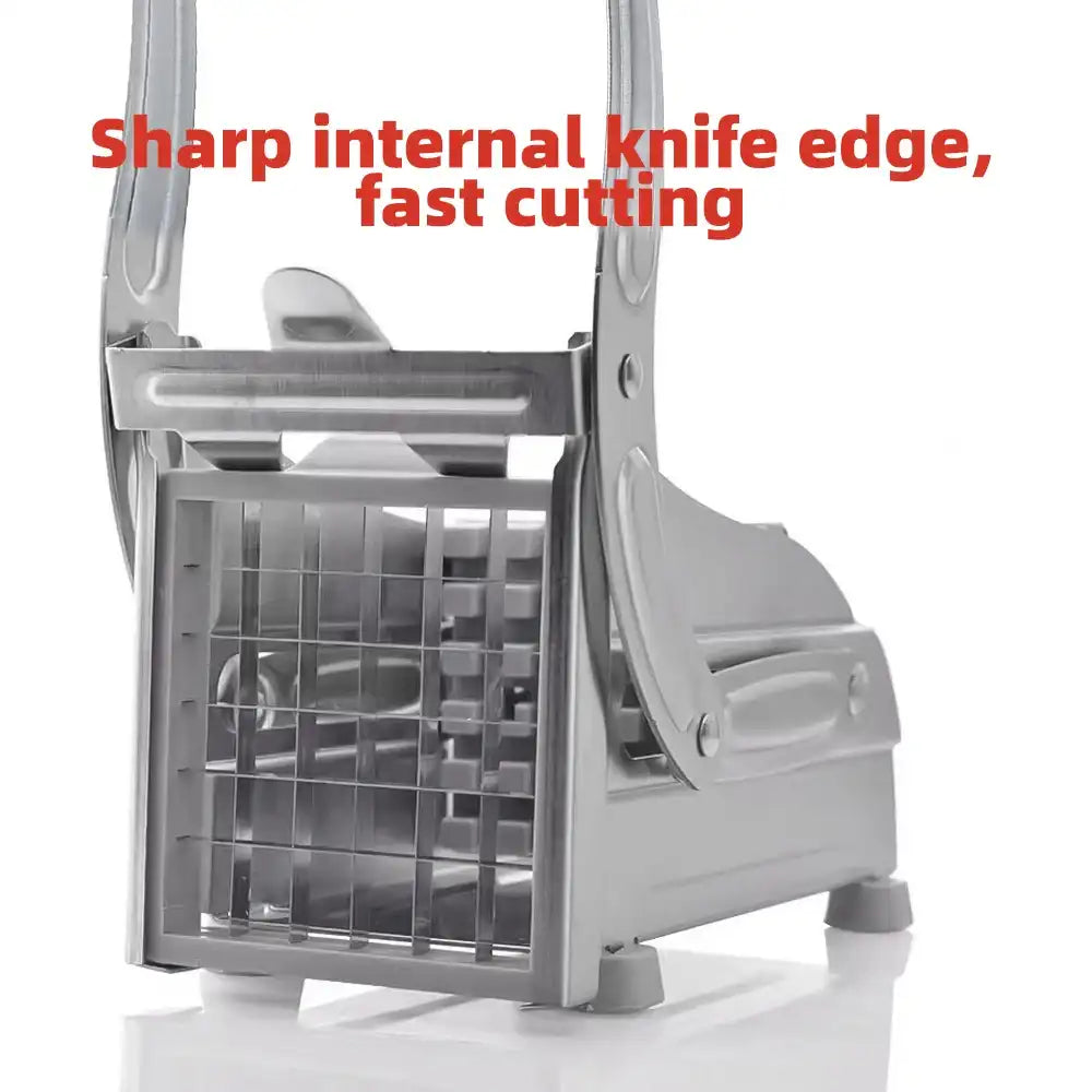 Premium Stainless Steel Manual Potato & Vegetable Cutter – 36/64-Hole Chipper Tool