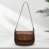 Small PU Leather Shoulder Bag for Women – Adjustable Strap Crossbody Purse with Buckle Closure 👜✨