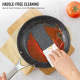 10-Piece Nonstick Induction-Ready Cookware Set – Bezia Pots & Pans with All-Stove Compatibility