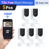 Smart Indoor Pet Security Camera – Foldable Baby & Pet Camera with Phone App for Real-Time Home Monitoring