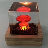 Mushroom Cloud Explosion Night Lamp – Resin Nuclear Bomb-Themed USB Rechargeable Light for Home, Bedroom & Living Room Decoration