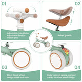 SEJOY Baby Balance Bike – Adjustable Toddler First Walking Bike for Boys & Girls (Seat & Handle Height Adjustable)