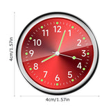 Fashionable car watch – glow-in-the-dark luminous mini dashboard clock with night light, stick-on design for vehicle accessories