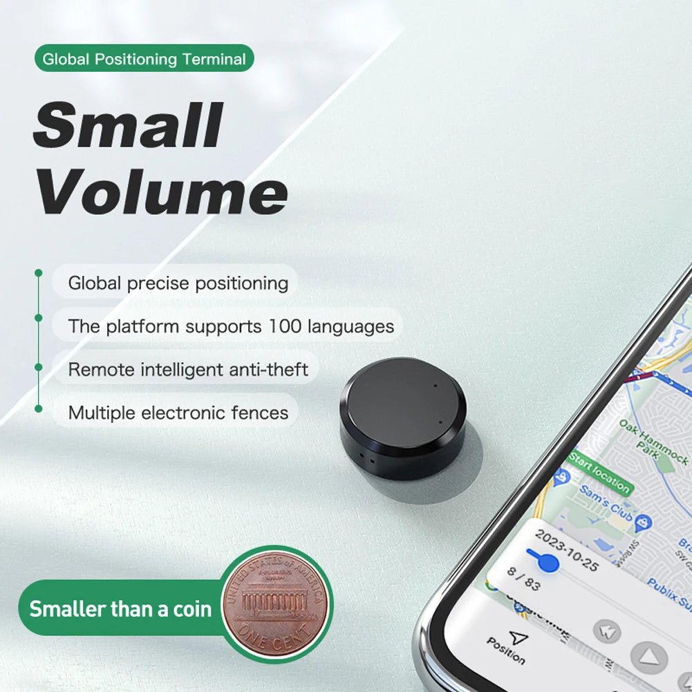 Magnetic GPS Locator – USB Micro 5Pin DC Tracker with Anti-Lost Alarm for Cars, People & Personal Items (1–4pcs Set)