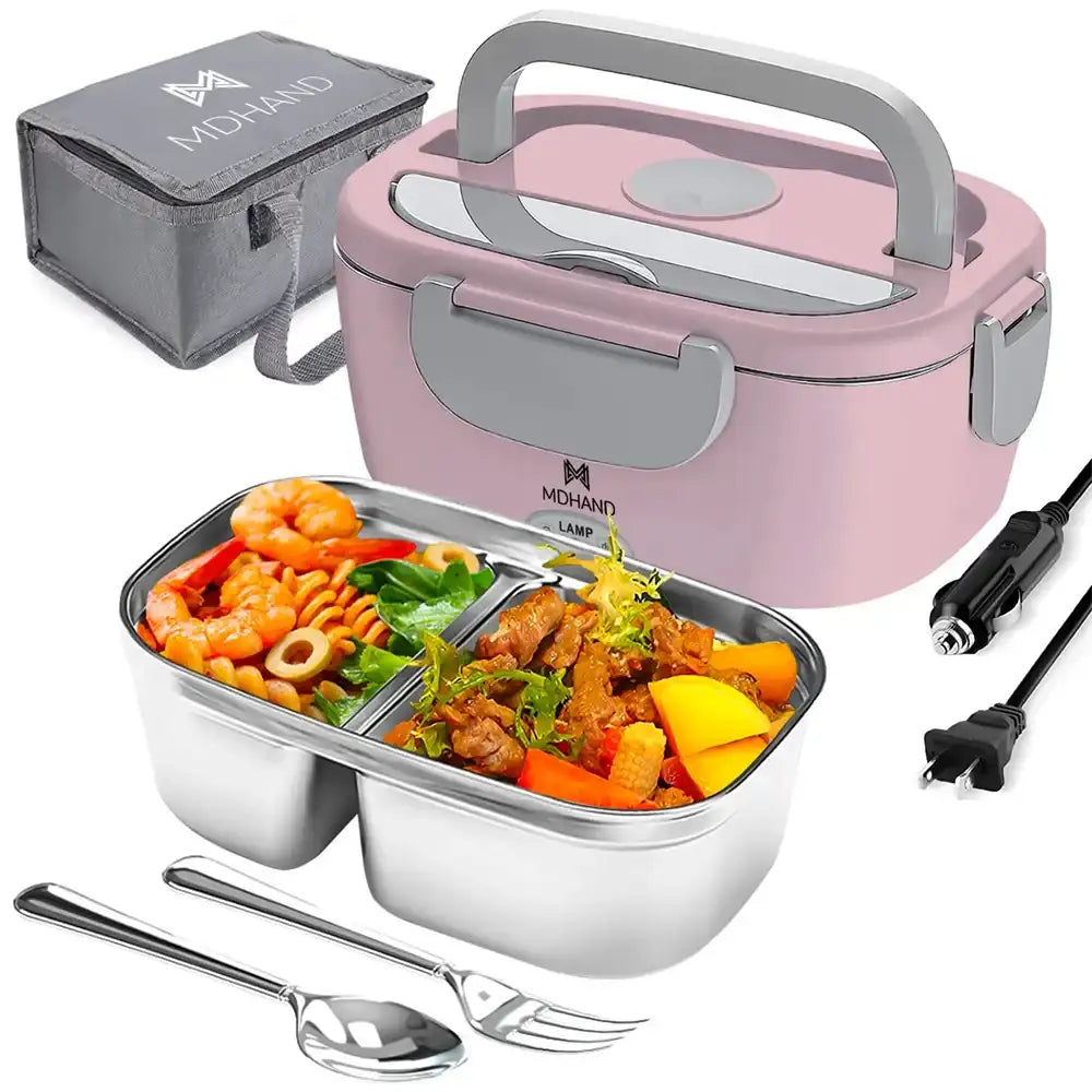 65W Electric Lunch Box Food Warmer – Portable Heated Lunch Container for Car & Home (Leak-Proof)