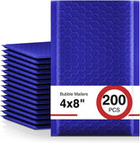 200 Pack Waterproof Padded Envelopes – 4″×8″ Self-Seal Foam Mailers for Secure Shipping & Packaging