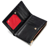 Women’s Retro Classic Long Wallet – Solid Color PU Leather Letter Print Clutch Purse, Portable & Fashionable Daily Handbag