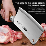 Forged Heavy-Duty Chef & Butcher Cleaver – Bone-Splitting Kitchen Knife for Home & Commercial Use 🔪