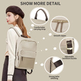 Simple Large Capacity Laptop Backpack for Women – Travel, Business & Teacher School Shoulder Bag