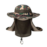 Large Brim Sun Hat – Anti-UV UPF 50+ Outdoor Fishing & Mountaineering Cap with Adjustable Chin Strap (Unisex)