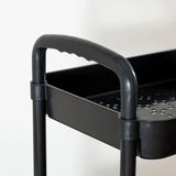 3-Tier Rolling Storage Cart with Wheels & Handle – Mobile Utility Trolley for Bathroom, Kitchen, Office, Laundry
