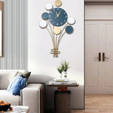 Large Wall Clock – Silent Battery Operated Hot Air Balloon Design, No-Drill Installation 🕒🎈