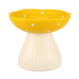 Mushroom Raised Cat Bowl – Elevated Food & Water Dish with Anti-Overturning Stand for Neck Protection
